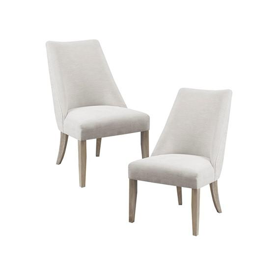 Winfield Upholstered Dining Chair, Ivory (Set of 2)