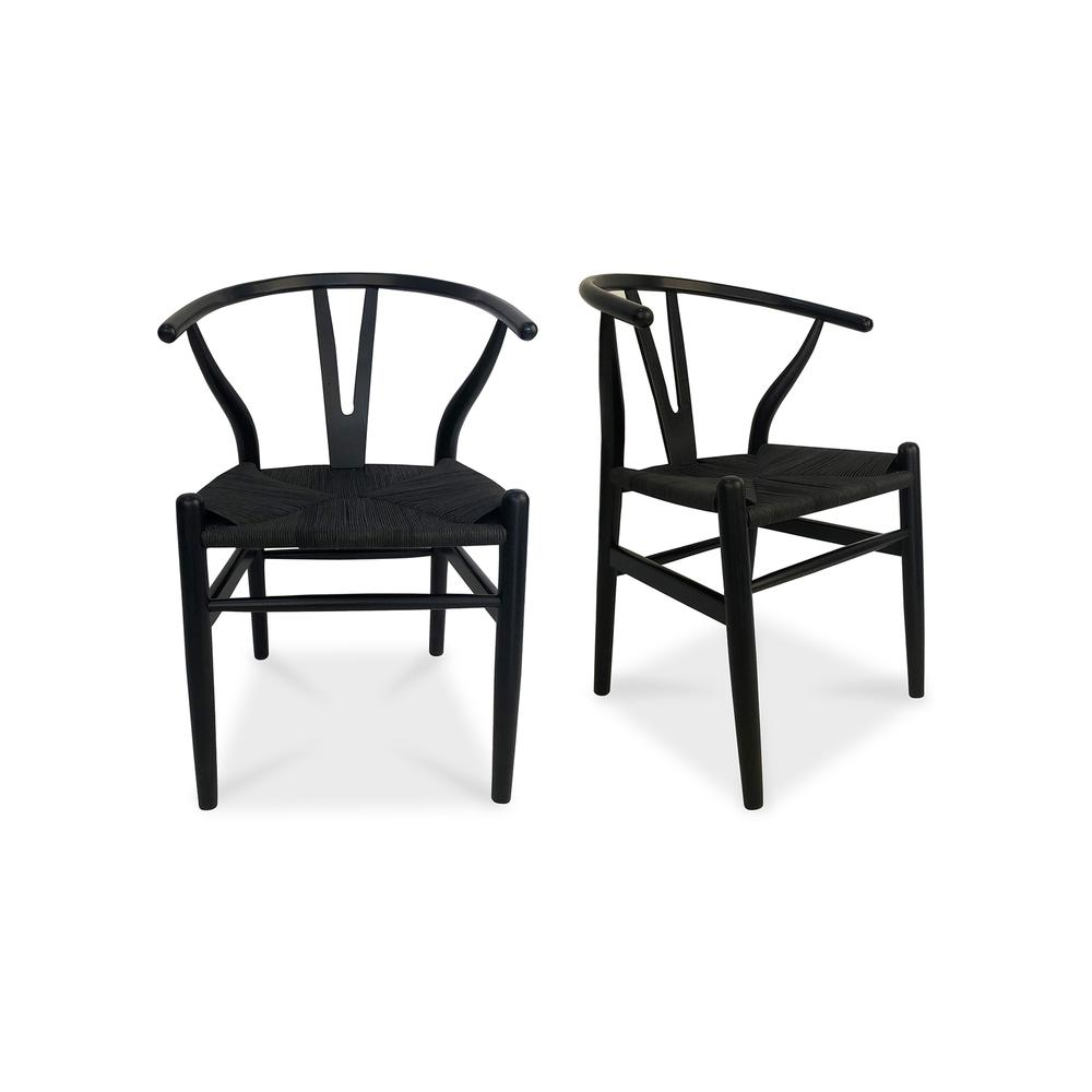 Ventana Dining Chair, Black - Set of Two