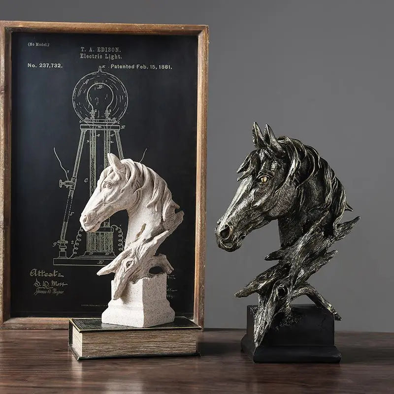 Stallion Horse Statue, Bronze